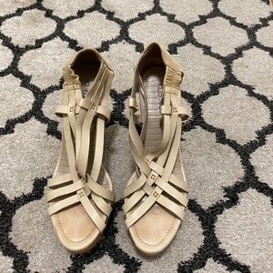 Nude Wedge Sandals size 7
